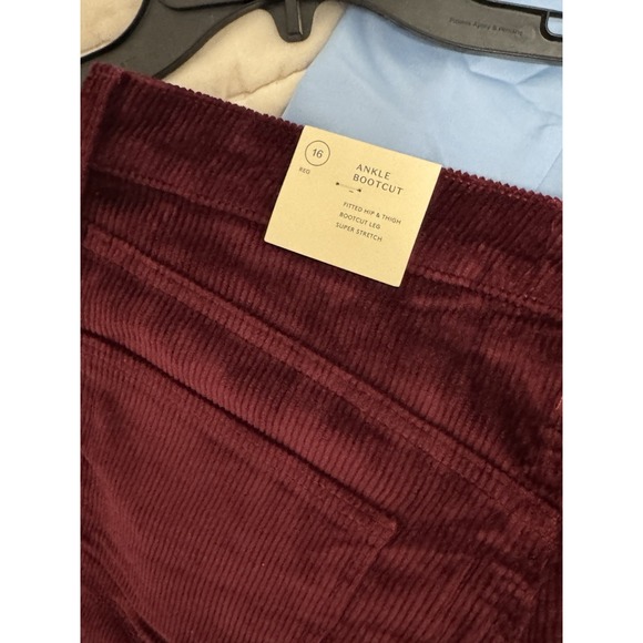 Universal Thread Women's Size 16R High-Rise Corduroy Ankle Bootcut Corduroy Pink - Picture 7 of 16